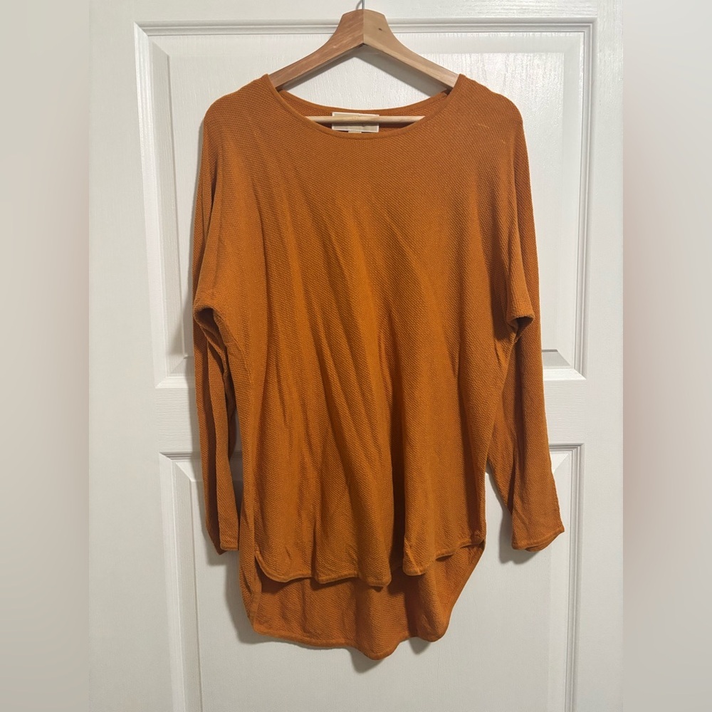 MICHAEL KORS Burnt Orange Tunic Sweater